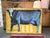 Suzanne Frazier Blue Cow Oil on Canvas Painting For Sale In San Francisco - Image 6 of 12