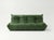 Refurbished 5-piece togo sofa set – green vintage leather pre-owned, independently refurbished and professionally...