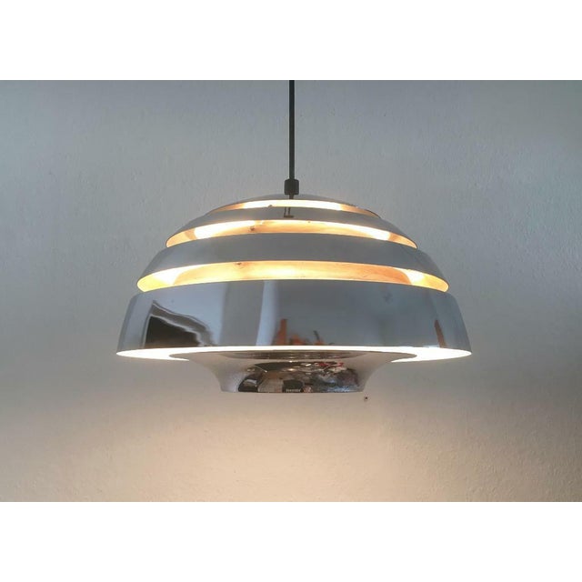 Mid-Century Space Age Lamellar Pendant Lamp by Hans-Agne Jakobsson for Hans-Agne Jakobsson Ab Markaryd, 1960s For Sale - Image 6 of 16