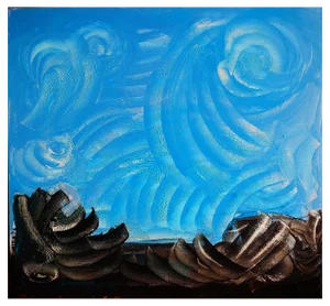 Giorgi Kukhalashvili, Cosmos, 2019, Oil on Canvas