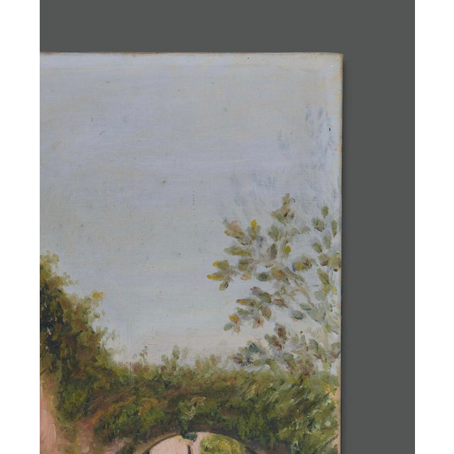Bruno Avesani, Italian Landscape, 1950s, Oil on Canvas For Sale - Image 8 of 12