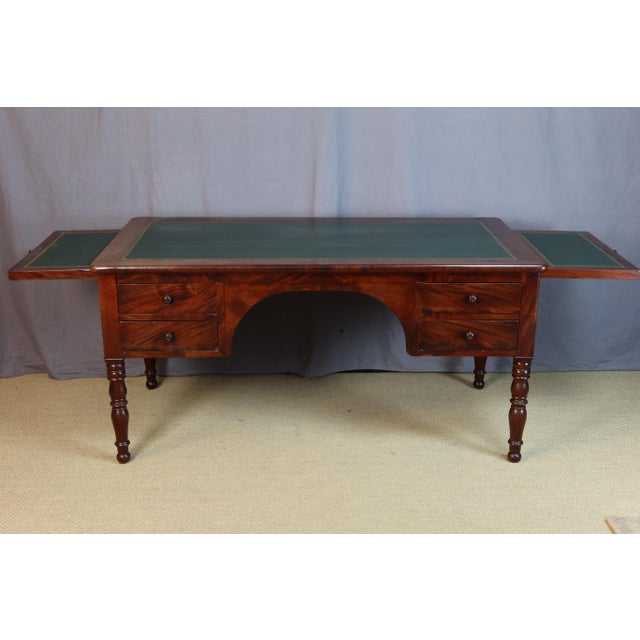 Antique Flat Desk in Wood, 1800s For Sale - Image 15 of 16