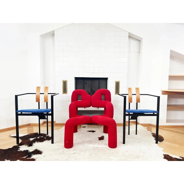 Postmodern Pair of Trix Chairs by Karl Friedrich Förster, Circa 1980 For Sale - Image 3 of 11