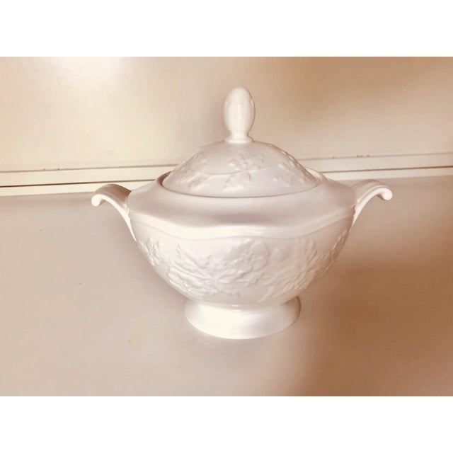 Ceramic 1990's Vintage Mikasa Fine China " Country Villa" Pattern Lidded Sugar Bowl For Sale - Image 7 of 7