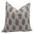 Thick Linen Linen Block Print Designer Boho Pillow/Cushion Cover 14x20 Inch- Hajara For Sale