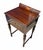 Mid-Century Modern Antique Mahogany Inlaid Writing Desk W/ Glass Top - Excellent Condition For Sale - Image 3 of 12