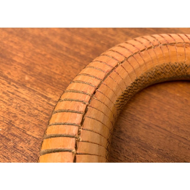 Vintage Flexible Wooden Snake Sculpture For Sale - Image 18 of 18