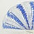 Hollywood Regency Vintage Murano Glass Latticino Letter Napkin Holder Cornflower Blue For Sale - Image 3 of 6