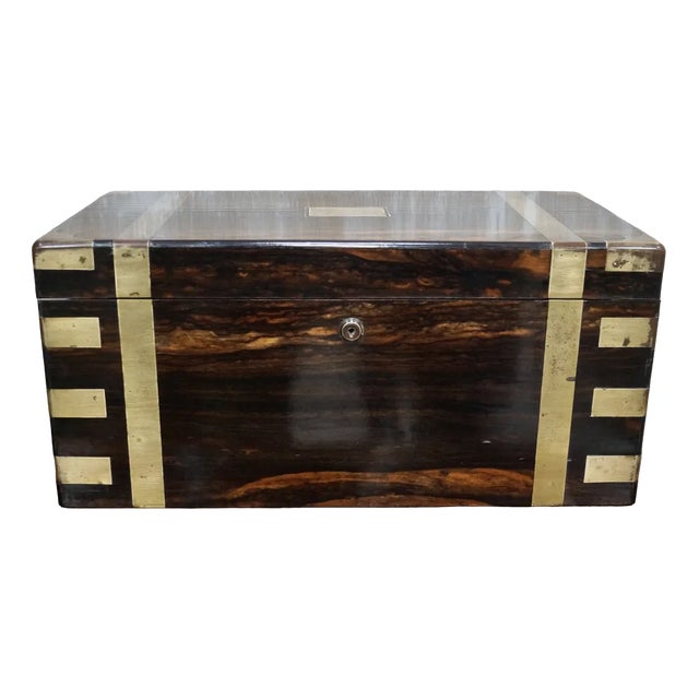 Victorian Coromandel Writing Slope, 1890s For Sale