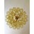 Contemporary Handcrafted Flush Mount in Gold with Amber Murano Glass by Simoeng for Simoeng For Sale - Image 3 of 6