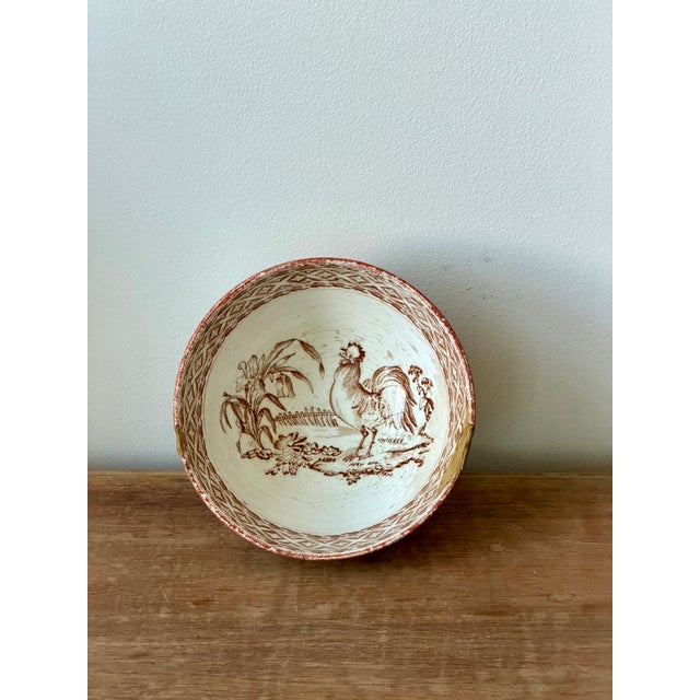 19th Century Petrus Regout “Haan” Rooster Bowl, Maastricht Holland For Sale - Image 9 of 10