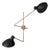 Black VV Cinquanta Twin Wall Lamp by Vittoriano Viganò for Astep For Sale - Image 10 of 10