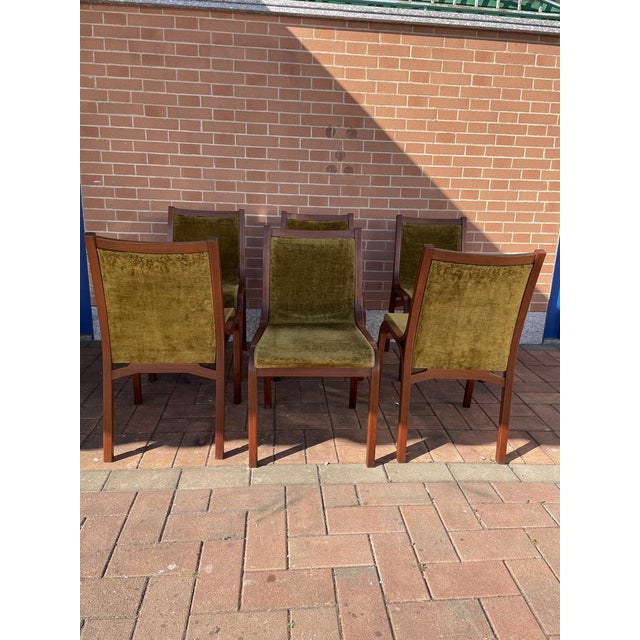 Set of 6 Cavour chairs designed by the Architetti Associati collective, composed of Vittorio Gregotti, Lodovico...