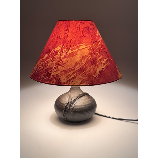 Art Ceramics German Table Lamp by Marianne Koplin Berlin, 1970s For Sale - Image 12 of 12