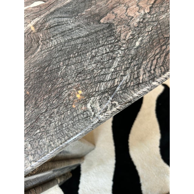 Gray Marble “Eye” End Table Attributed to Roche Bobois For Sale - Image 8 of 16