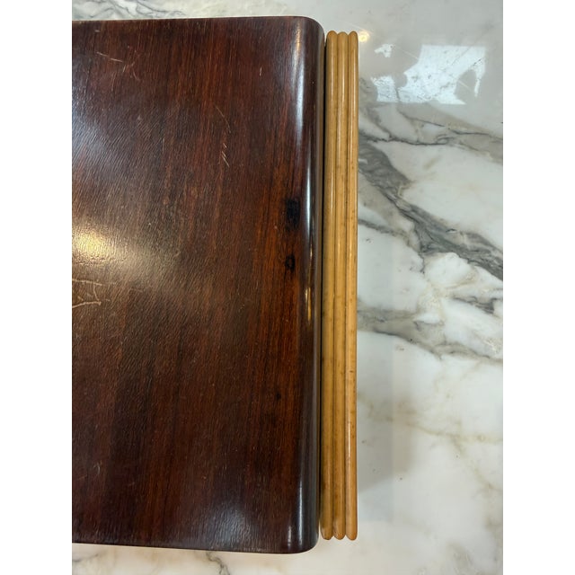 Vintage Wooden Desktop Organizer / Box For Sale - Image 9 of 10