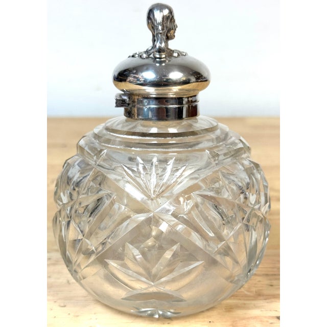 English Silverplated Figural Nymph & Cut Glass Perfume Bottle, Circa 1905 For Sale - Image 18 of 18
