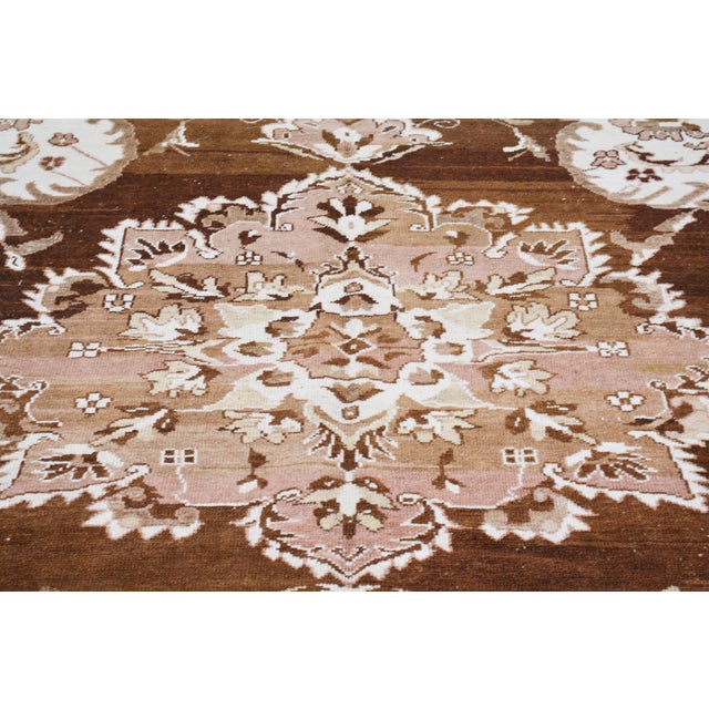 1950s Vintage Turkish Anatolian Tribal Kurdish Wool Rug, 8'2"x10'4" For Sale - Image 5 of 6