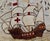 Pictorial Antique American Hooked Rug With Knights Templar Ship at the Sea Antique American Hooke 2'4"x2'11" For Sale - Image 4 of 8