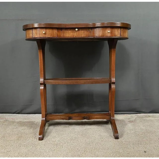 Coffee Table in Mahogany and Marquetry, 1800s For Sale - Image 5 of 17