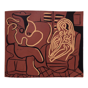 Picasso 14 Femme Dans Un Fauteuil Et Guitariste