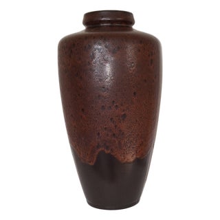 Large Vintage Ceramic Vase in Fat Lava Style, 1970s For Sale