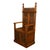 Antique 19thC French Carved Oak Gothic Revival Throne Storage Chair Seat 1880 For Sale - Image 4 of 13