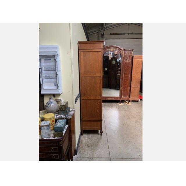 1910s Antique Art Nouveau Style Linen Cupboard, 1910s For Sale - Image 5 of 8