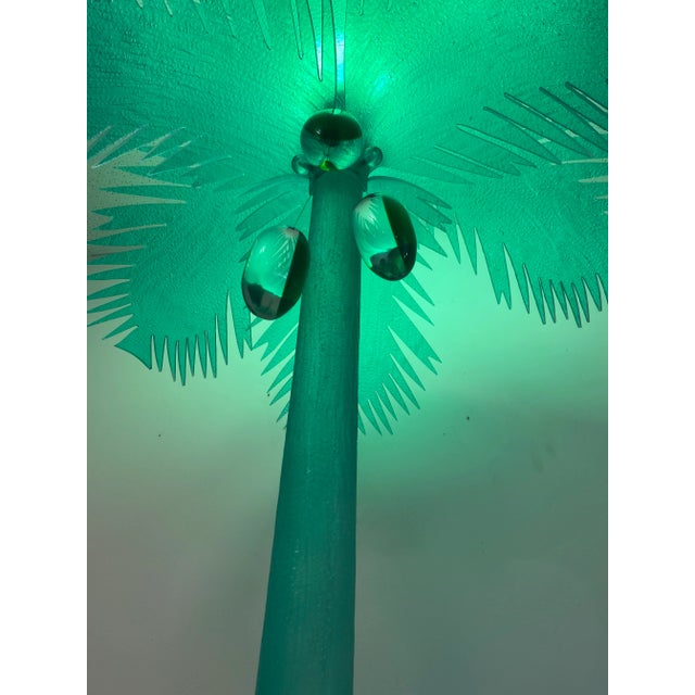 1980s 1980s Lucite Palm Tree Lamp For Sale - Image 5 of 8