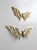 Mid-Century Brass Butterfly Wall Hangings Pair For Sale - Image 9 of 12