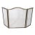 Vintage Arts and Crafts Three Fold Fireplace Screen Spark Guard For Sale