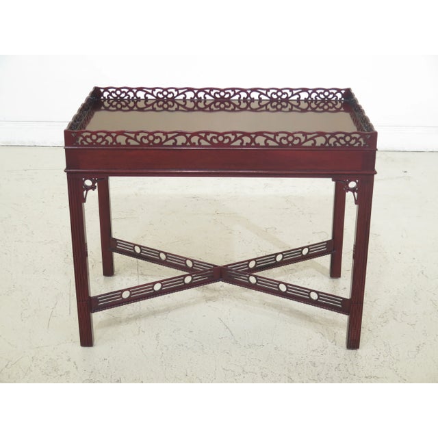 Kindel Winterthur Collection Chippendale Mahogany Tea Table For Sale - Image 10 of 10