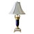 Late 20th Century French Sèvres Style Porcelain and Gold Table Lamp With Shade For Sale