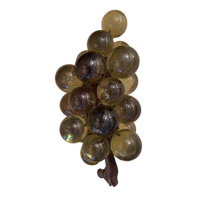 Mid Century Modern Green Lucite Grape Cluster For Sale