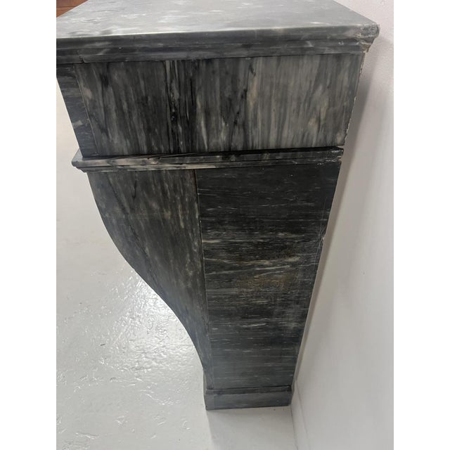 Napoleon III Fireplace in Blue Turquin Marble, 1800s For Sale - Image 15 of 18