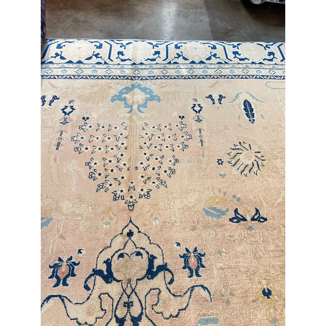 1920s Persian Tabriz Area Rug 10’3″ X 13’1″ For Sale - Image 11 of 12