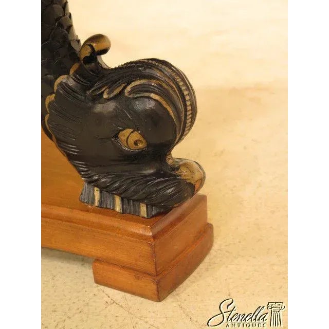 Gold Round Neo Classical Serpent Leg Bench - Ottoman For Sale - Image 8 of 10