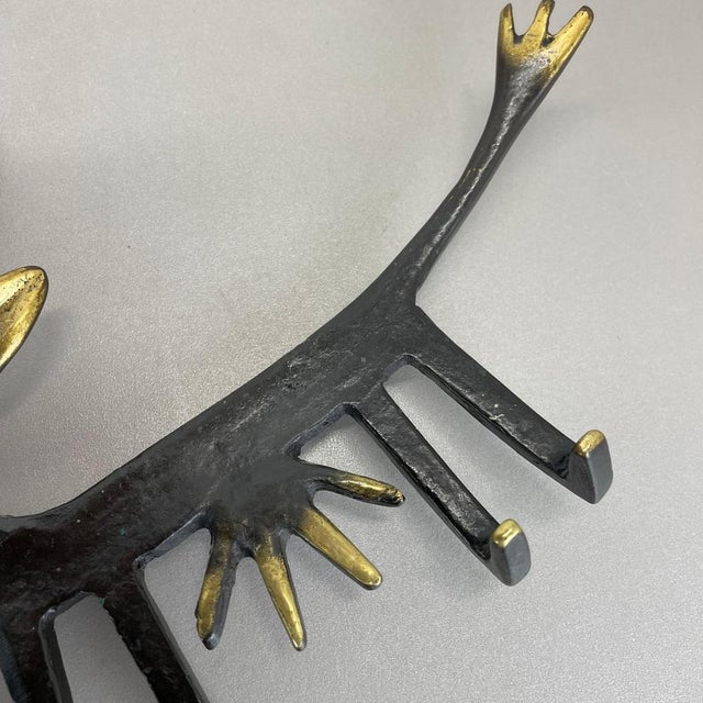 Brass Cow Hook attributed to Walter Bosse for Herta Baller, Austria, 1950s For Sale - Image 14 of 18
