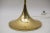 Floor Lamp in Gold with Large Glass Shade & Gold Details on Trumpet Base, 1970s For Sale - Image 6 of 8