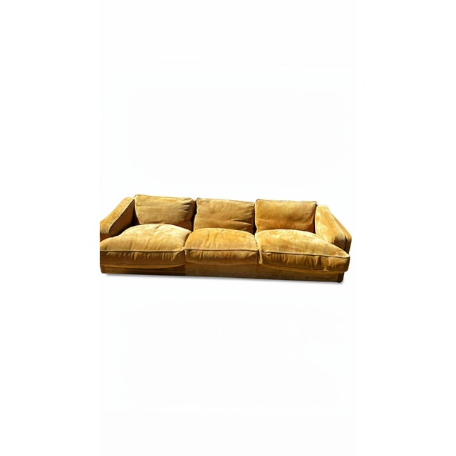 Animal Skin Vintage 4-Seater Sofa by Poltrona Frau, 1980s For Sale - Image 7 of 7