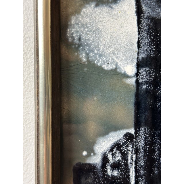 Vintage Abstract Cityscape Enamel Artwork by Felicia Liban, Circa 1970s-80s For Sale - Image 12 of 15