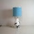 Enameled Ceramic and Brass Table Lamp, 1960s For Sale - Image 6 of 6