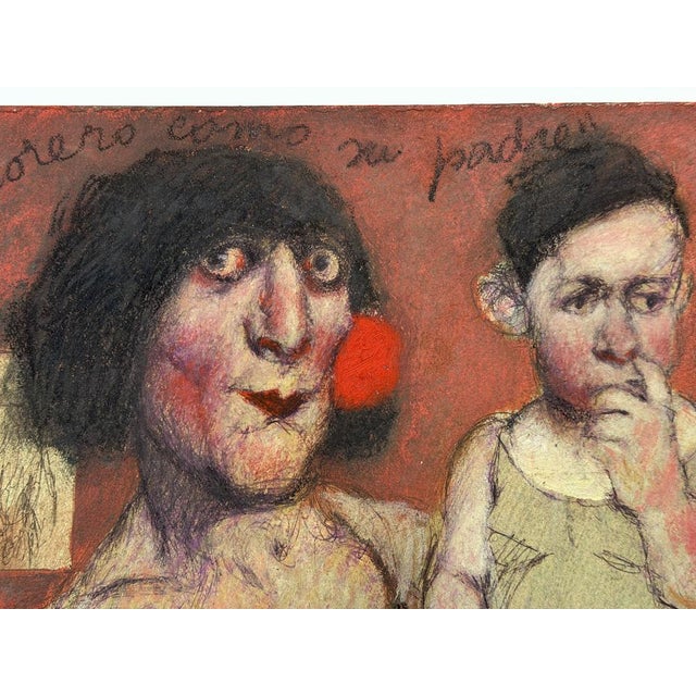 Zohre Mirabassi, T/M. Original on cardboard, measuring 35 x 50 cm. Sold unframed. This piece has an attribution mark, I am...