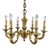 Gilt Bronze Chandelier, France, 1960s For Sale