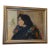 Vintage 1987 Chinese Oil Portrait Painting of a Woman For Sale