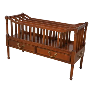 Wellington Hall 2 Drawer Mahogany Canterbury Magazine Rack