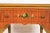 Wood Romweber Style French Provincial Louis XV Carved Satinwood and Parcel Painted Kidney Shaped Vanity, Circa 1920s For Sale - Image 7 of 13