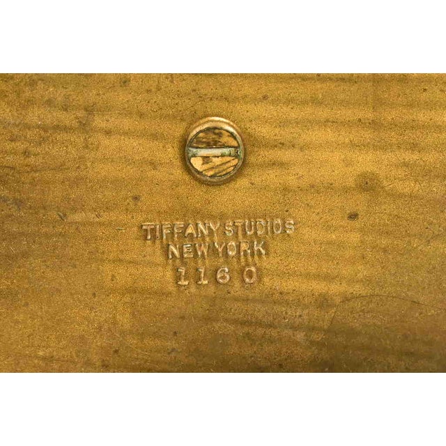 Tiffany Studios New York Bronze Doré and Abalone Pen Brush For Sale - Image 9 of 11