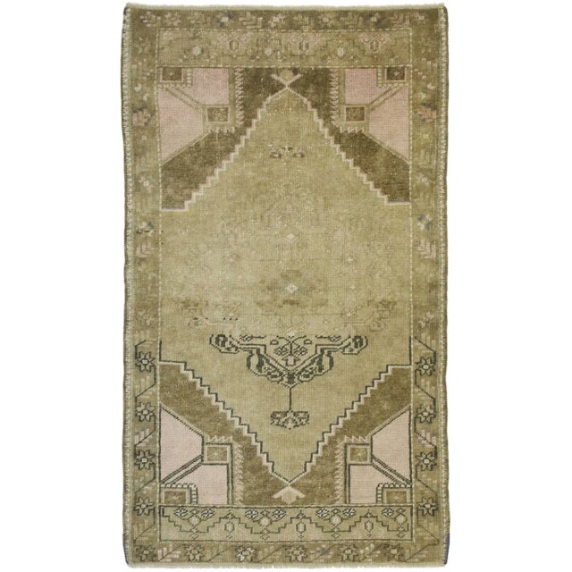 Mid 20th Century Vintage Turkish Kars Rug 02'08 X 04'07 For Sale - Image 9 of 10