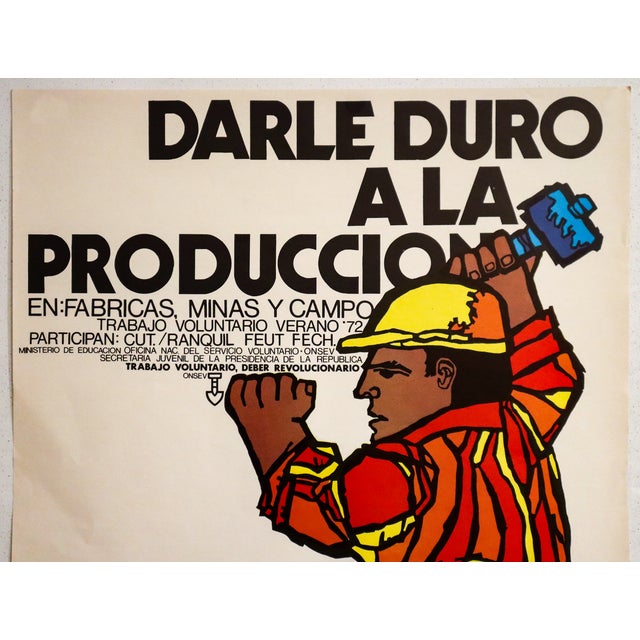 Date: 1972 Size: 19.25 x 27 inches Artist: Larrea Brothers About The Poster: The Unidad Popular (UP) in Chile was a left-...